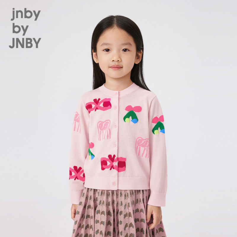江南布衣童装棉蝴蝶结开衫针织衫可爱秋冬女童儿童jnbybyjnby