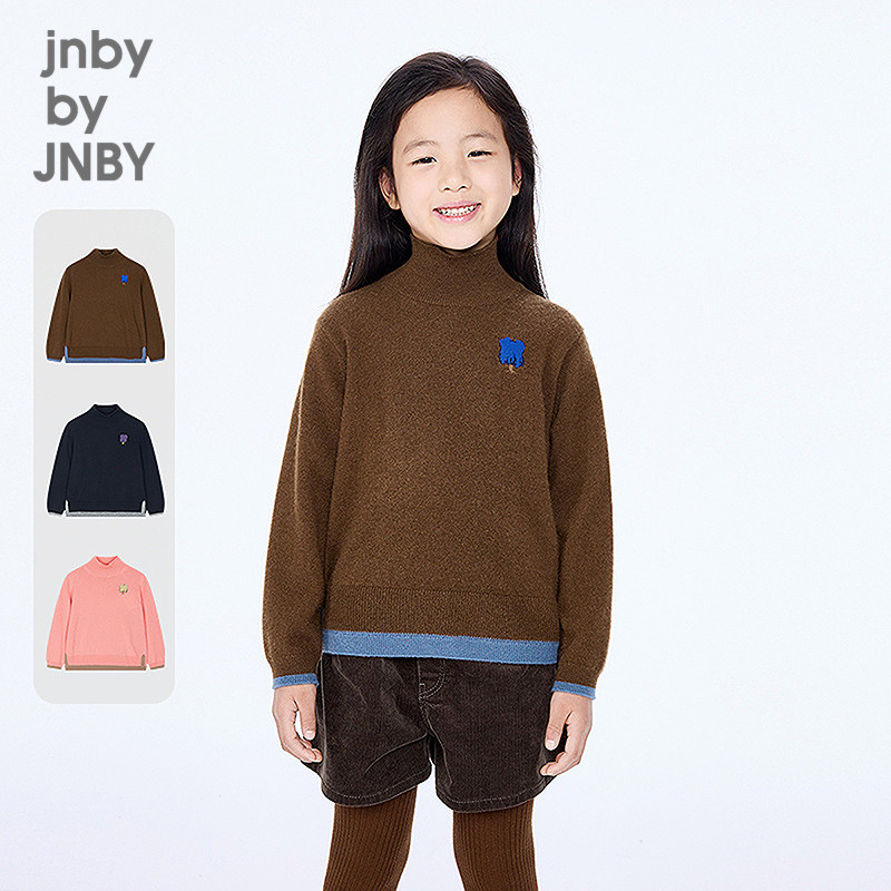 新款江南布衣童装长袖绒感羊绒衫25冬女童jnbybyjnby1P