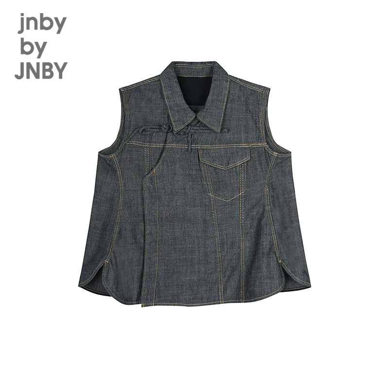 江南布衣童装衬衣时尚翻领纯色牛仔A型夏女童儿童jnbybyjnby