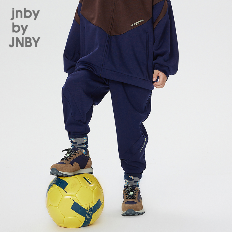 【运动系列】江南布衣童装撞色双面布长裤秋冬男女童jnbybyjn