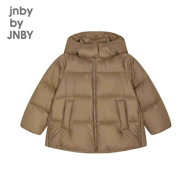 江南布衣童装中长羽绒服90白鸭绒保暖A型男女童儿童jnbybyjnby