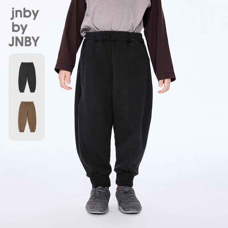 [加绒]江南布衣童装宽松休闲束脚裤冬时尚简约男女童jnbybyjnby