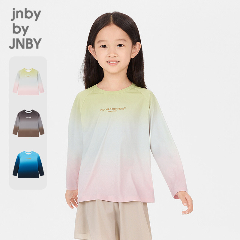【运动系列】新款江南布衣童装长袖弹力T恤26夏男女童jnbybyjnby