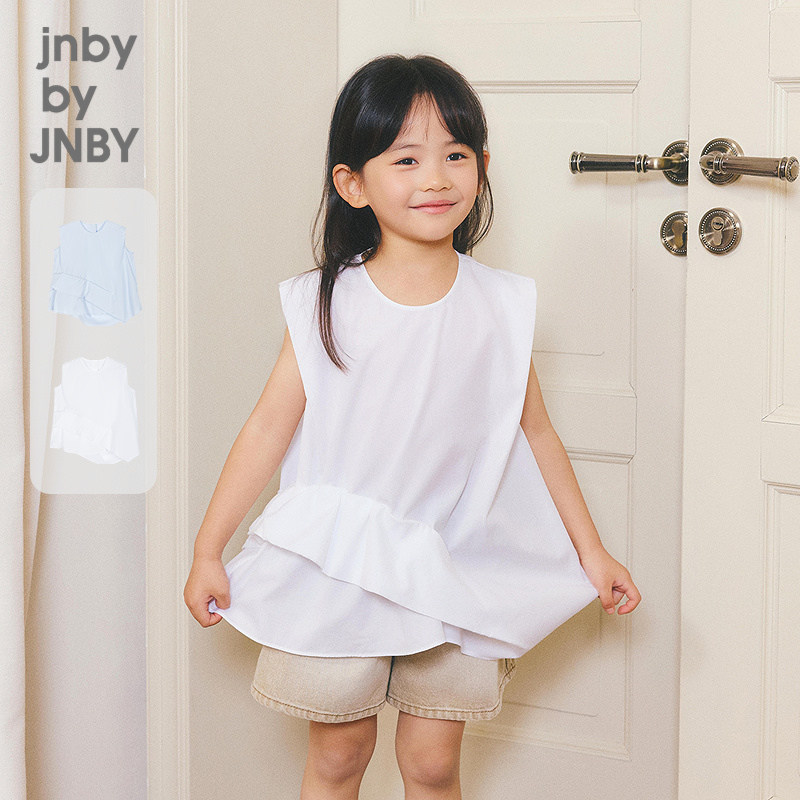 江南布衣童装新疆长绒棉无袖衬衫26夏女童jnbybyjnby1Q