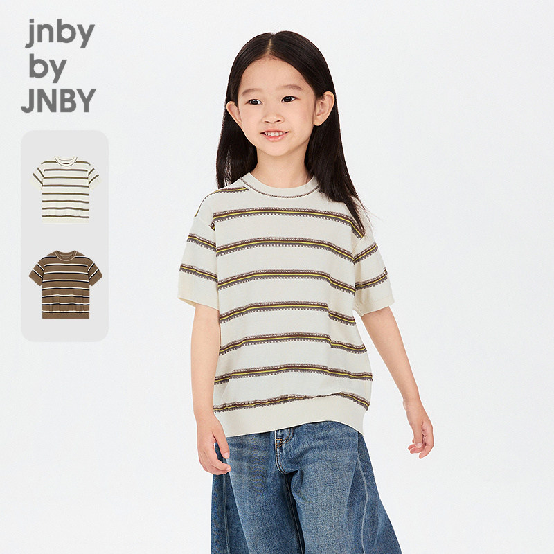 新款江南布衣童装短袖套头针织衫26春男女童jnbybyjnby1Q231004H