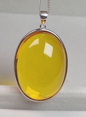 天然琥珀蛋面大吊坠净水金珀大蛋面尺寸22*30mm量身定做