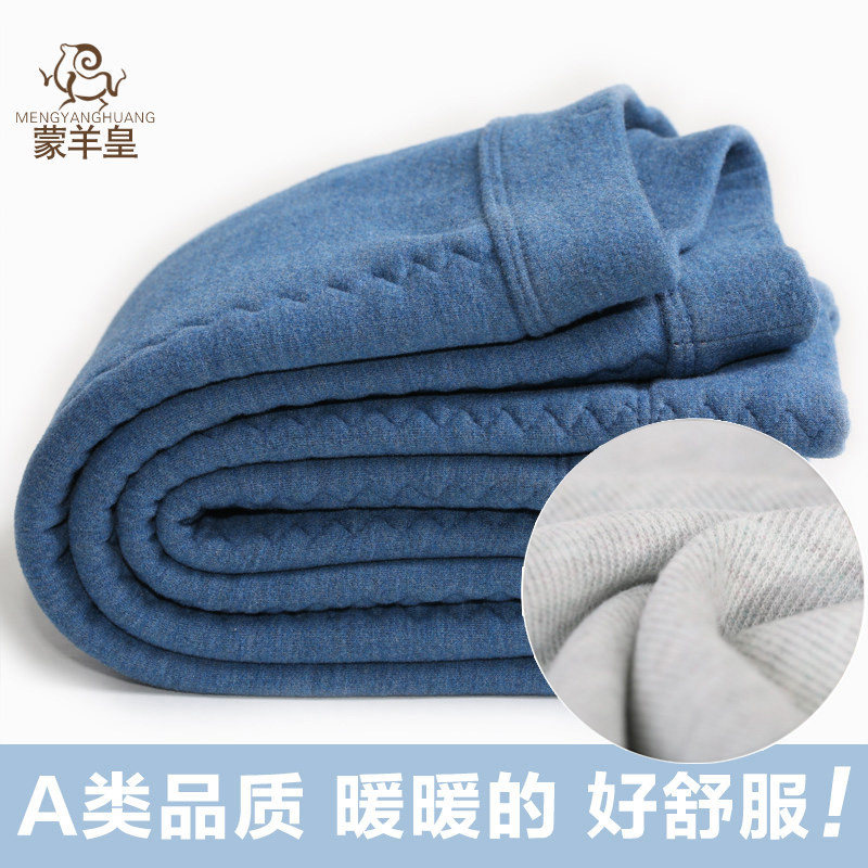 秋冬男童德绒保暖裤加厚羊毛蚕丝图片