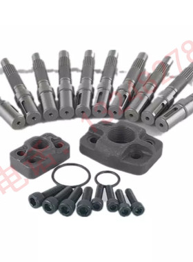 PV2R叶片泵进出油法兰PV1 PV2 PV3 双联泵轴PV2R12 PV2R31 PV2R23