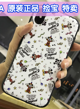 奥特莱斯捡漏日本原装正品迪士尼适用苹果iPhoneXsMax/XR/Xs全包米奇怪兽大学iPhoneX防摔保护套