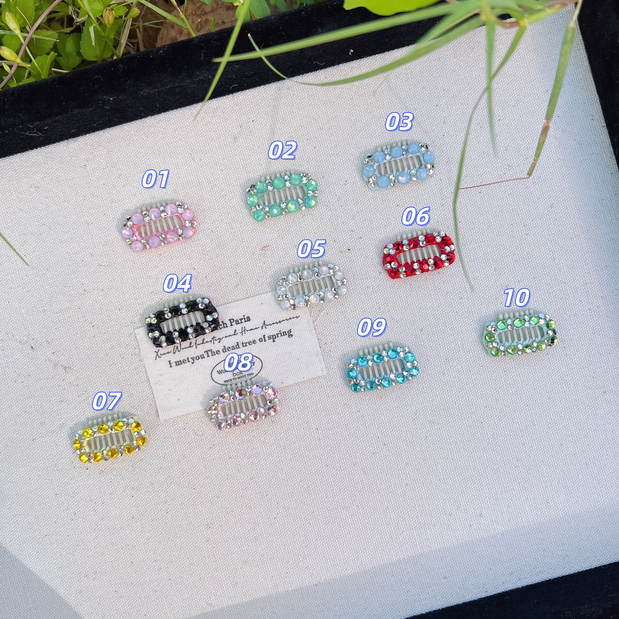 马尔济斯鼻梁夹小狗亮钻发卡约克夏发夹狗狗迷你夹子宠物发饰卡子