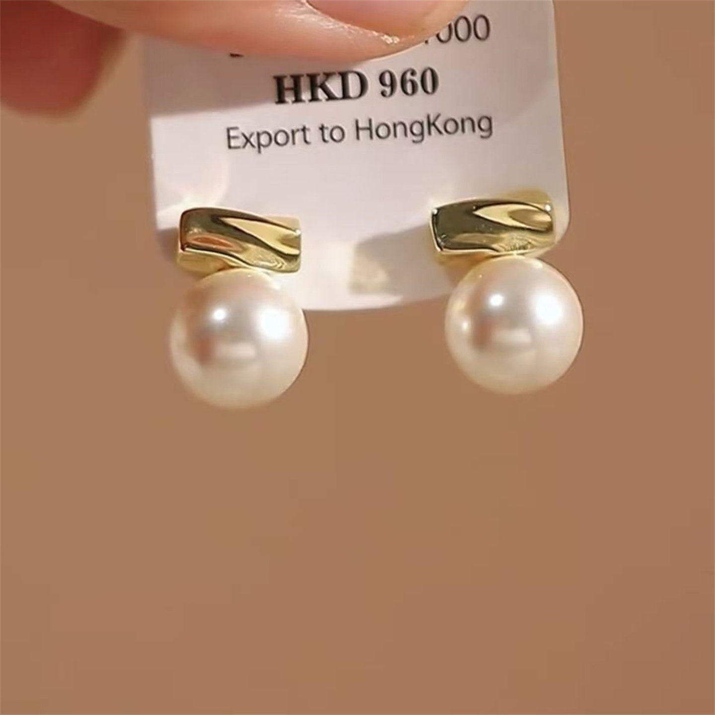 韩国气质珍珠耳钉女士巨好看小众