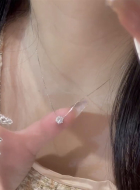 经典百搭锆石项链女精致简约
