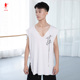 背心黑色无袖 坎袖 t恤现代舞瑜伽练功服SG14028 舞蹈服男士 红舞鞋