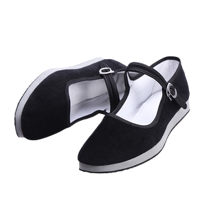 红舞鞋东北民间民族舞蹈鞋女胶州秧歌鞋藏族考级黑色布鞋广场舞鞋