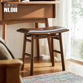 实木矮凳家用女生卧室凳子主卧化妆台椅子化妆凳轻奢高级感化妆椅