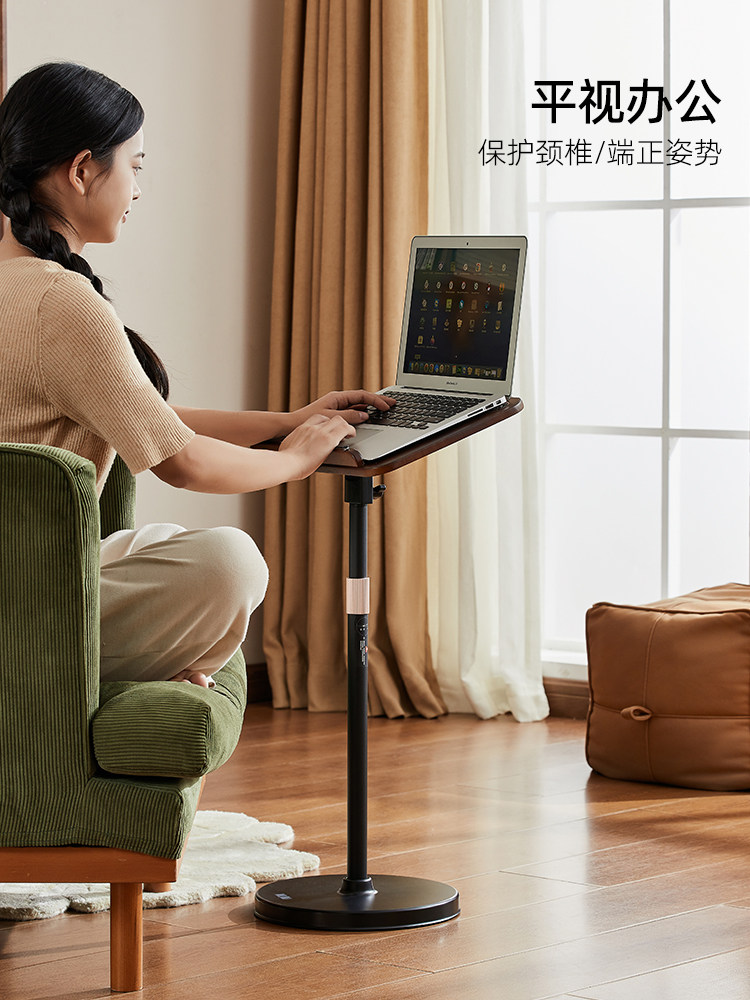 实木加厚可调节阅读架教室书房客厅落地乐谱架学生读书架轻奢覆古