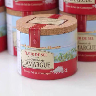 法国Camargue盐之花125g牛排烘焙甜品烘焙食用无碘海盐沙拉西餐
