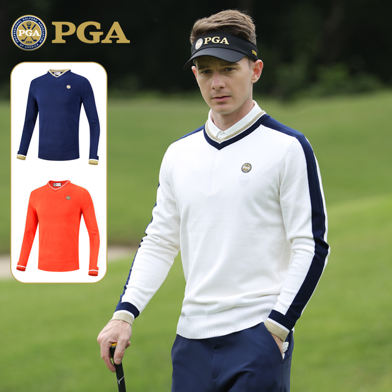 美国PGA高尔夫男装羊绒毛衣