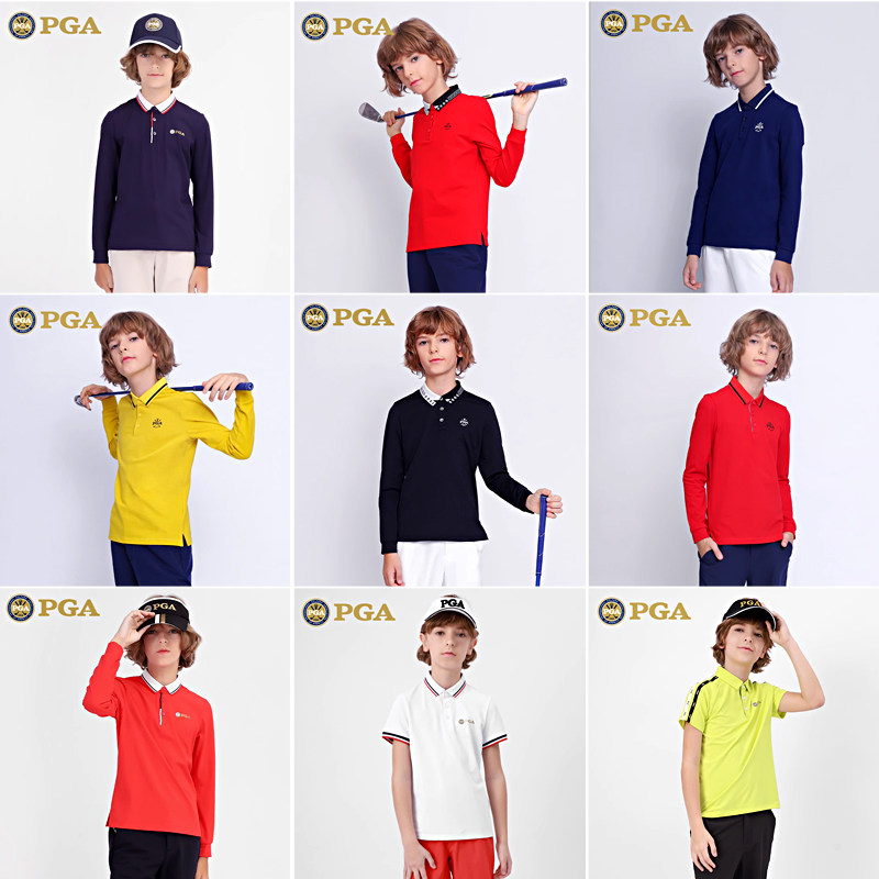 美国PGA两件5折儿童高尔夫服装秋季男童衣服长袖T恤青少年运动服,运动/瑜伽/健身/球迷用品,高尔夫上装,淘宝优惠券,粉丝福利购,淘宝优惠卷