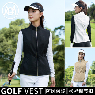 外套马夹套装 秋冬新款 冬装 衣服女款 高尔夫马甲女户外运动背心女装