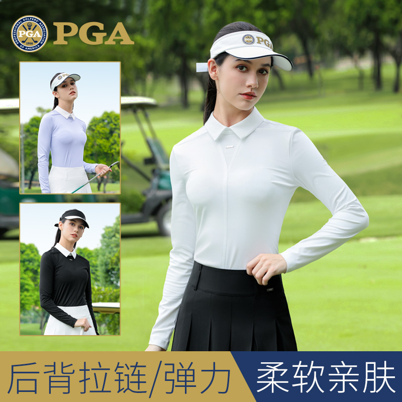 美国PGA高尔夫女装长袖短裙套装