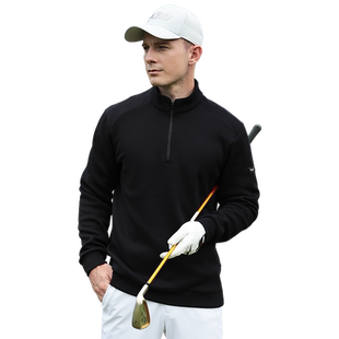 PGM 加厚高尔夫服装男士秋冬季立领卫衣长袖t恤外套衣服男装上衣