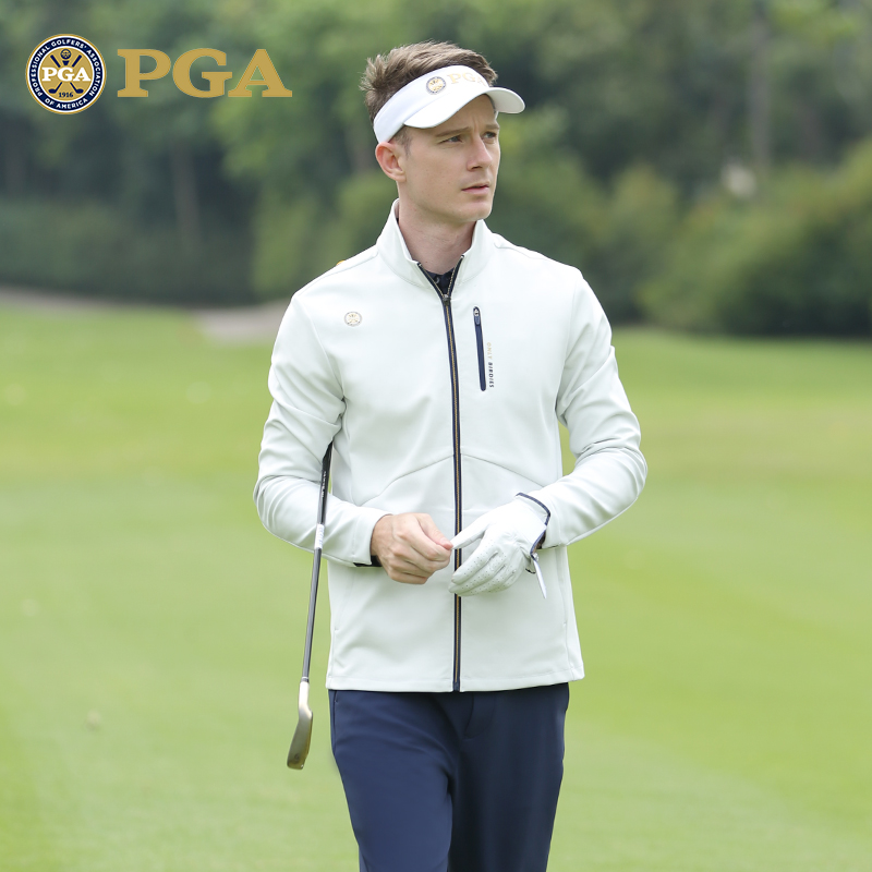 PGA高尔夫男士外套吸光发热内里
