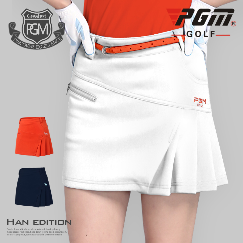 送皮帶!PGM 高爾夫服裝 女士裙子高爾夫夏季女裝 可配衣服套裝