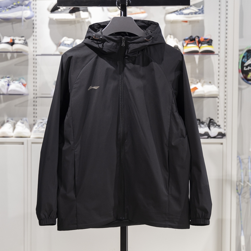 李宁男子运动风衣防风休闲外套
