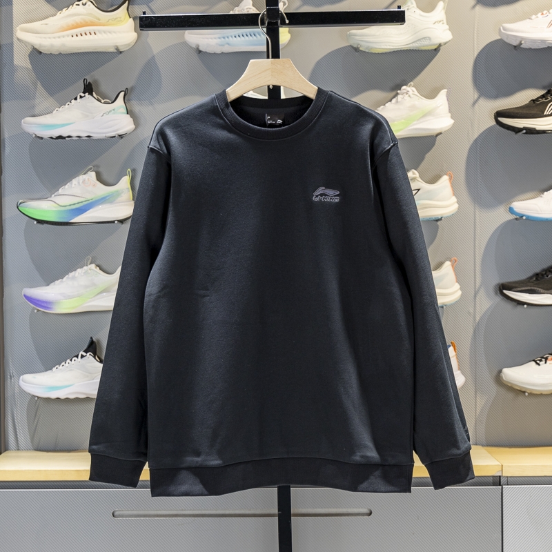 宽松型运动品牌LOGO厚款长袖舒适