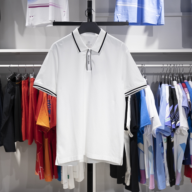 李宁男士透气短袖翻领POLO衫