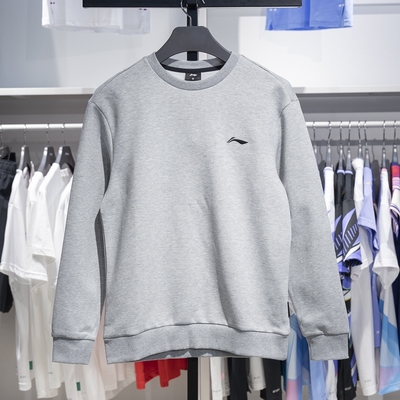 李宁套头衫男款春秋季舒适圆领