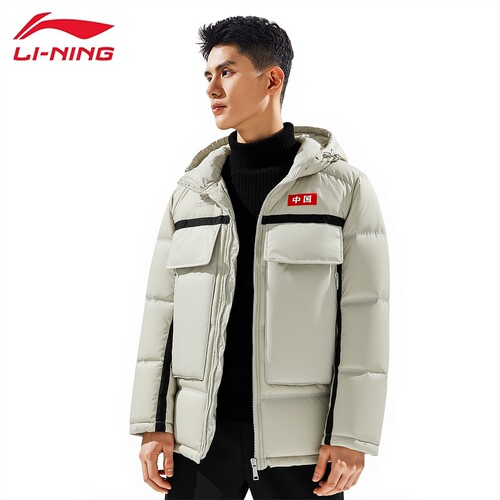 李宁羽绒服男款冬季新款鸭绒保暖