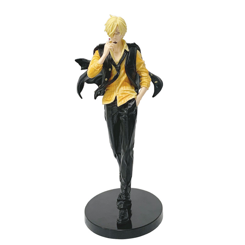 海贼王动漫周边 黑足 山治手办潮玩模型雕像客厅桌面摆件礼物