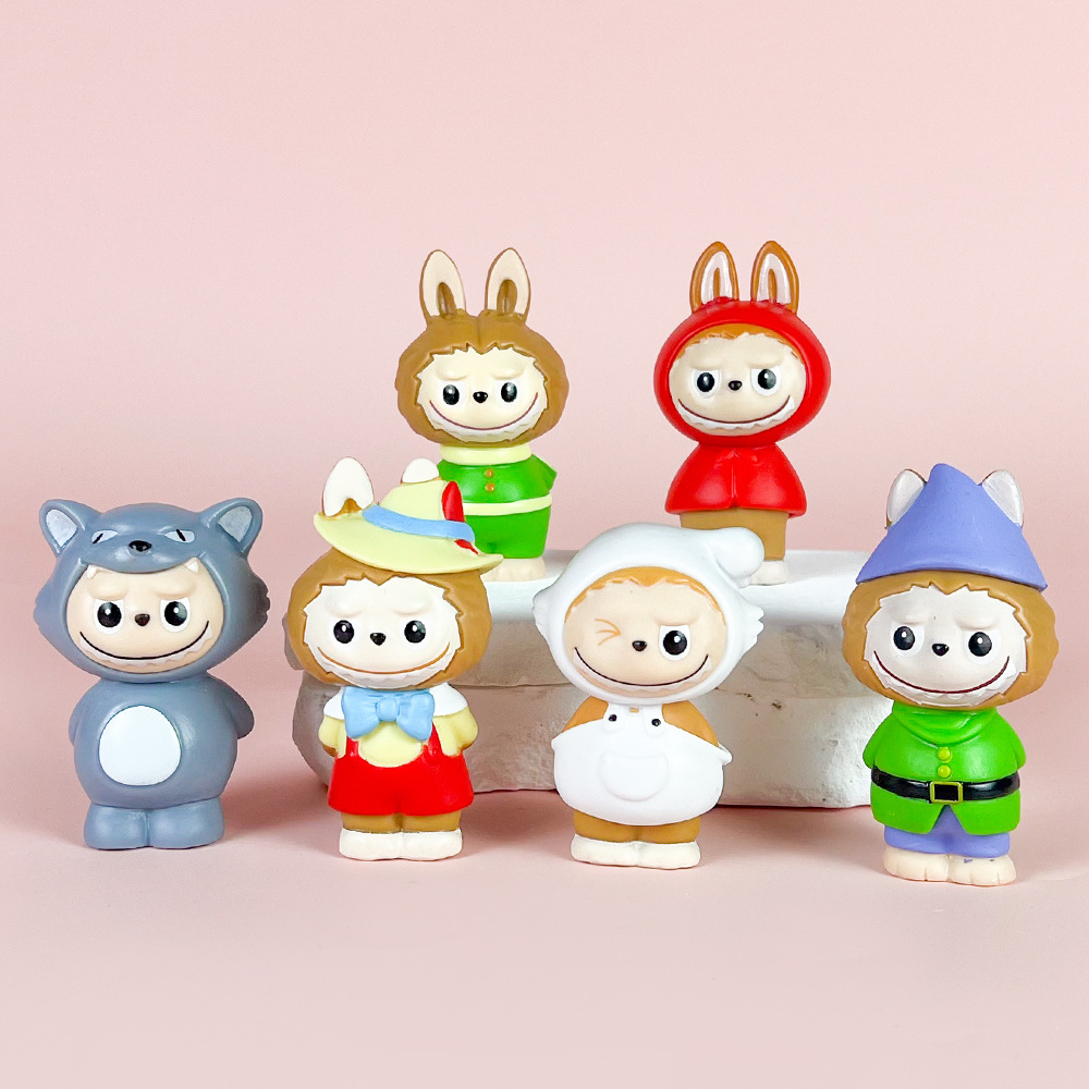 labubu拉布布童话世界乐园动漫手办潮玩模型摆件布布达可爱装饰