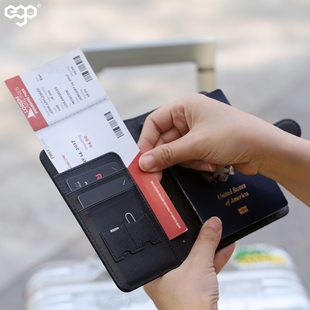 FinderCover智能防丢护照夹  RFID 防盗刷旅行收纳套机票夹证件卡包全球定位追踪多功能Find My定位卡包