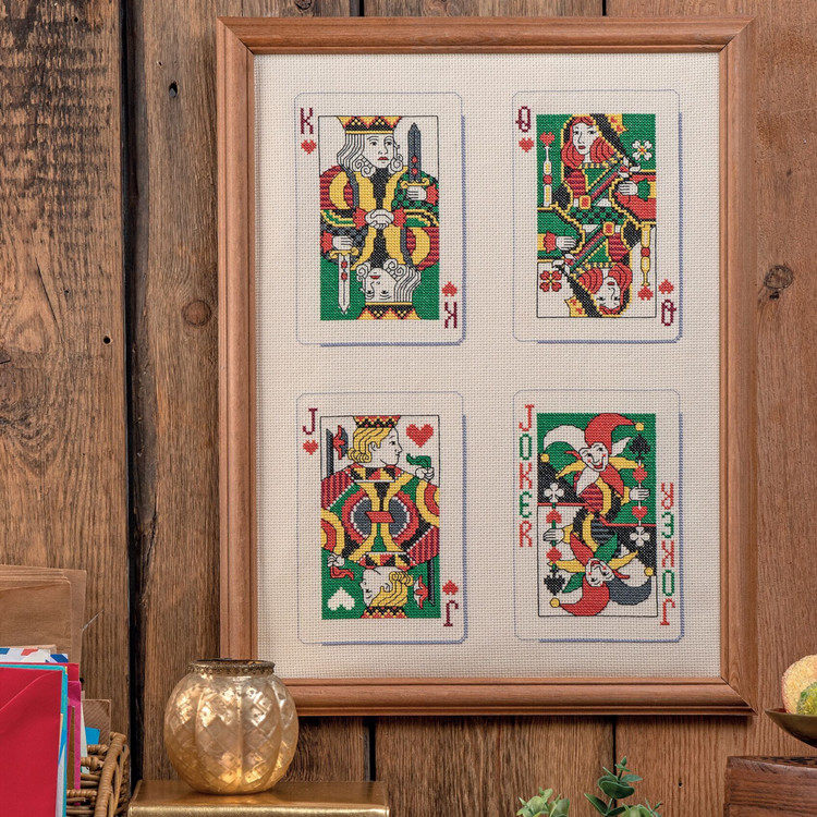 多金绣铺十字绣自配套件DMC/R线/ANC安卡线/精准印花A061扑克牌