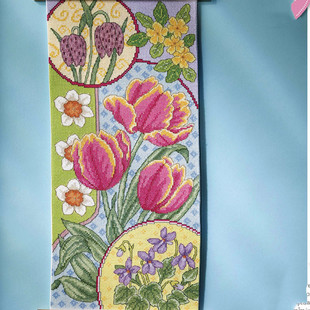 ANC安卡线 精准印花A100郁金香 R线 多金绣铺十字绣自配套件DMC