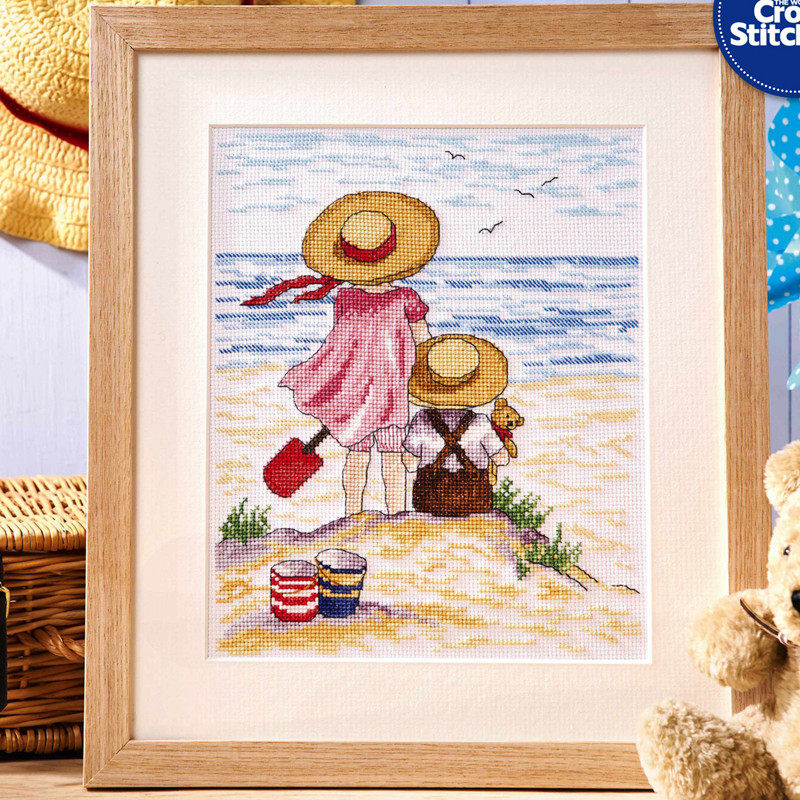 多金绣铺十字绣自配套件DMC/R线/ANC安卡线/精准印花A085海边