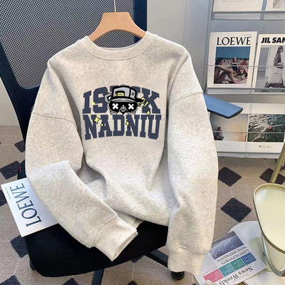 纯棉宽松休闲学生卫衣男外套