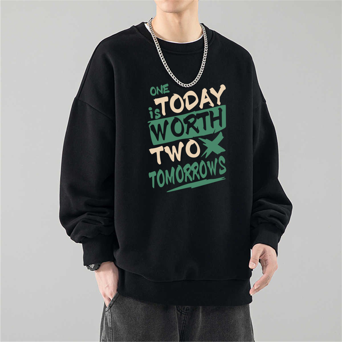 2025秋冬季新款纯棉美式卫衣