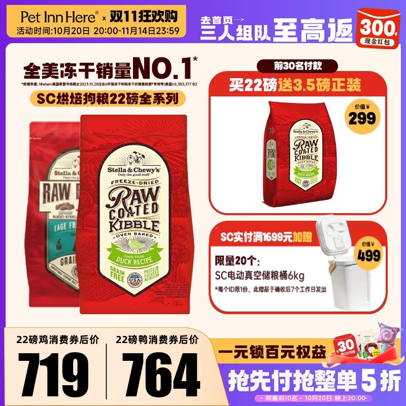 进口SC狗粮HPP烘焙低脂鸭肉