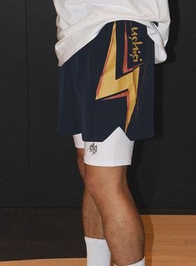 LUSHISI原创[勇士1946]复古主题配色美式篮球四分裤运动训练短裤