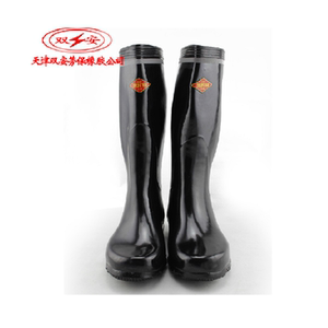 天津双安 安全牌6KV绝缘矿用长筒靴工矿靴绝缘靴雨鞋 橡胶靴 高筒