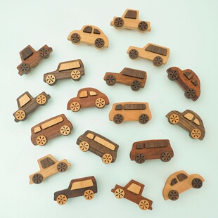 儿童衣柜拉手橱柜抽屉可爱卡通汽车柜门把手实原木质柜门抽屉把手