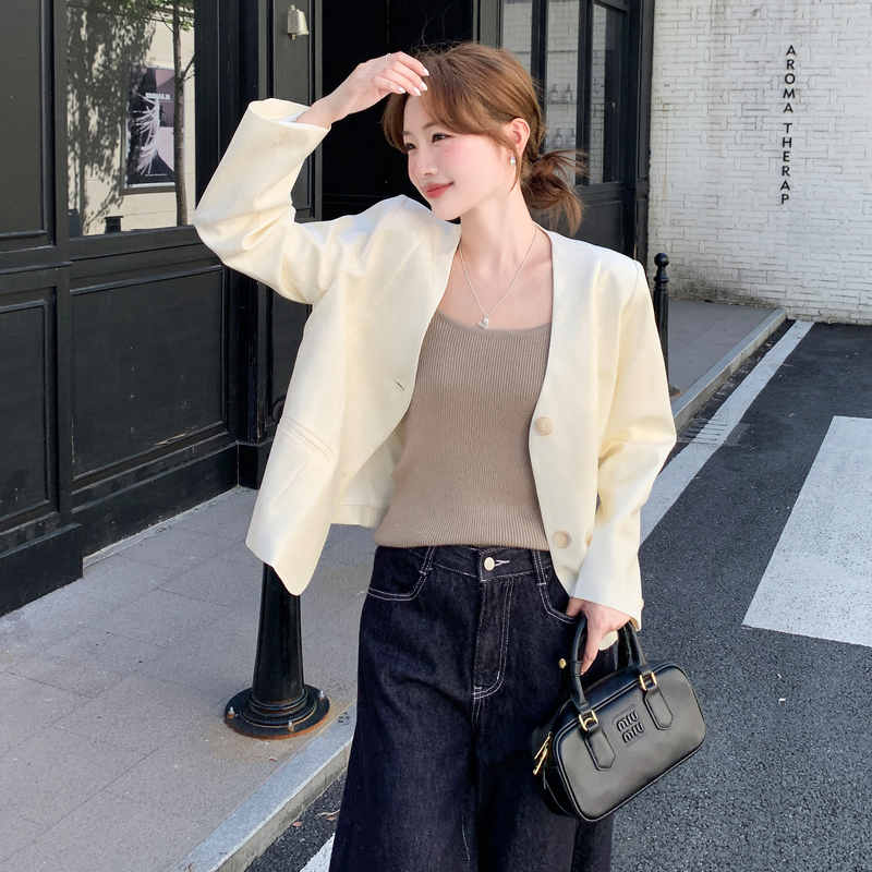 时尚轻奢西装外套女2025年秋季新款韩系高级感休闲小个子百搭西服