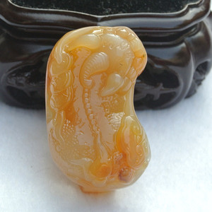 黄龙玉皮带扣腰佩 貔貅腰扣 玉器腰扣腰件大气男款
