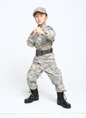 儿童春秋ACU迷彩服户外拓展中小学春季运动会服装亲子套装