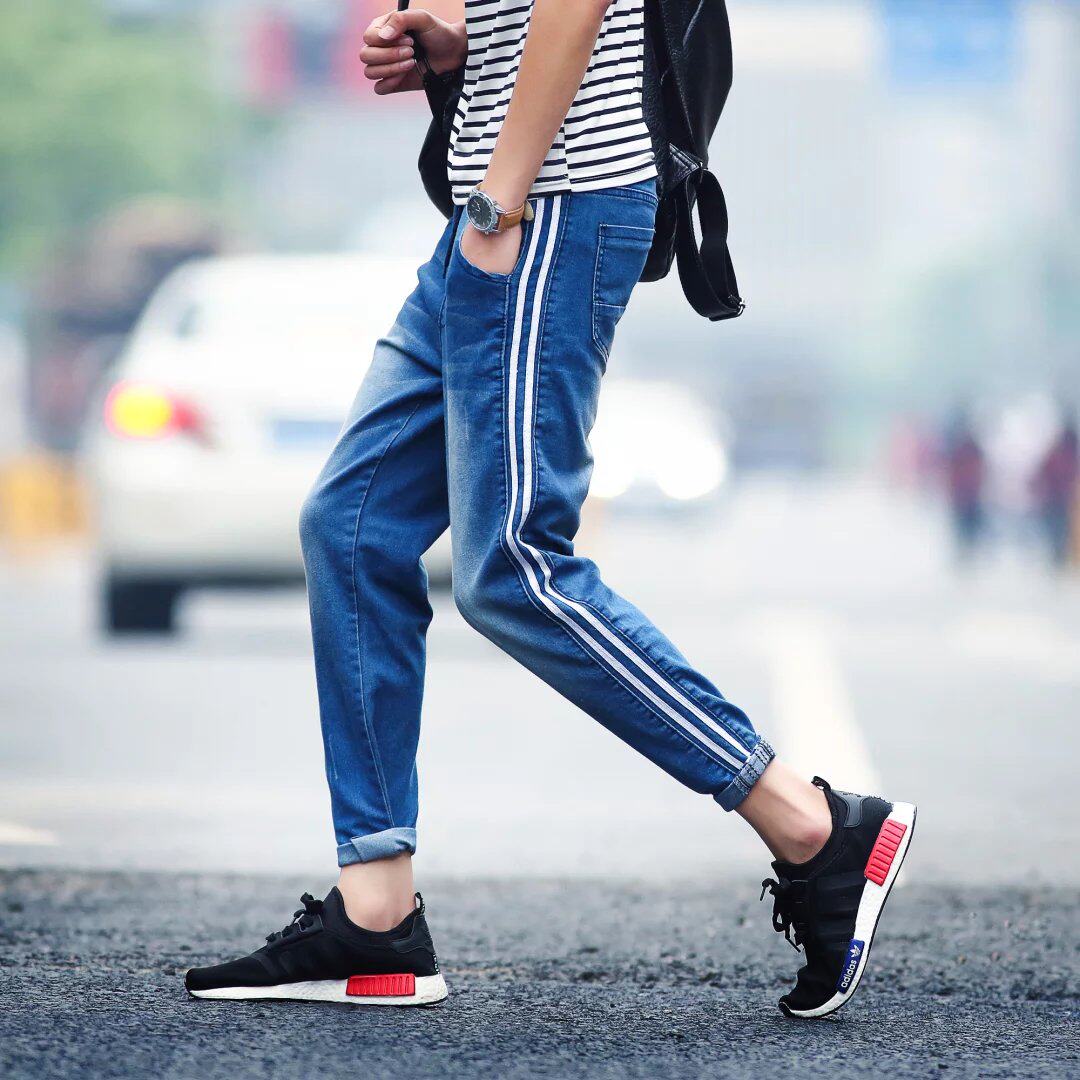 Jeans pour adolescent pieds Slim pour été - Ref 1467730 Image 1