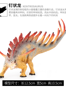 儿童仿真恐龙动物玩具模型科教认知摆件礼物肯氏龙刺龙钉状龙